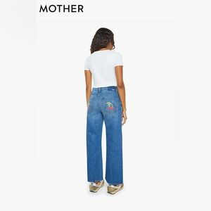 Women's Blue Embroidered Jeans